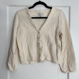 Madewell Texture & Thread V-Neck Button Front Women's Sweater